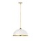 Z-Lite Landry 1 Light Pendant, Matte White & Rubbed Brass 1004P20-MW-RB - alternate 3